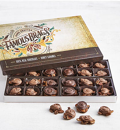 The Sweet Shop Famous Brags Chocolates Box 24pc